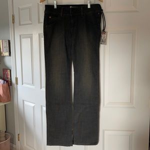 Hudson black strait leg jeans